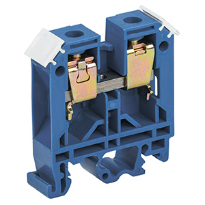 Зажим клеммный DIN-рейка 16мм2 85А синий IEK 