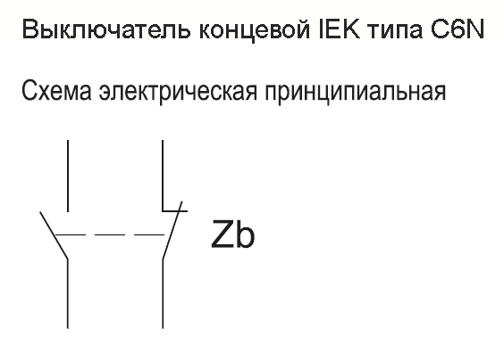 Выключатель концевой толкатель с рыч. роликом IP67 C6N-116 IEK правый
