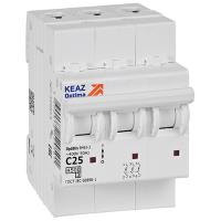 Автомат 3Р 25А C 4,5кА ВМ63 КЭАЗ OptiDin 