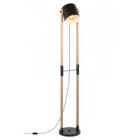 Торшер 1*60Вт E27 черный/дерево 