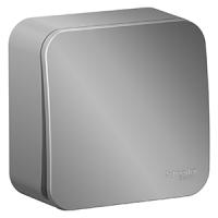 Бланка переключатель открытая алюминий 1кл 10А IP20 