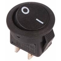 Выключатель RWB-105 ON-OFF 3А 250В черный micro круглый