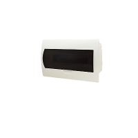 Бокс 15мод встраиваемый белый черная прозрачная дверь IP41 PDB/R 10 Jazzway