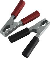 Зажим-крокодил 250А красный+черный пвх комплект 2шт