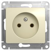 Глосса бежевый розетка скрытая 1-мест IP20 