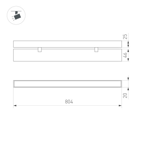 Светильник MAG-FLAT-FOLD-25-S804-24W Day4000 (BK, 100 deg, 24V) (Arlight, IP20 Металл, 5 лет)