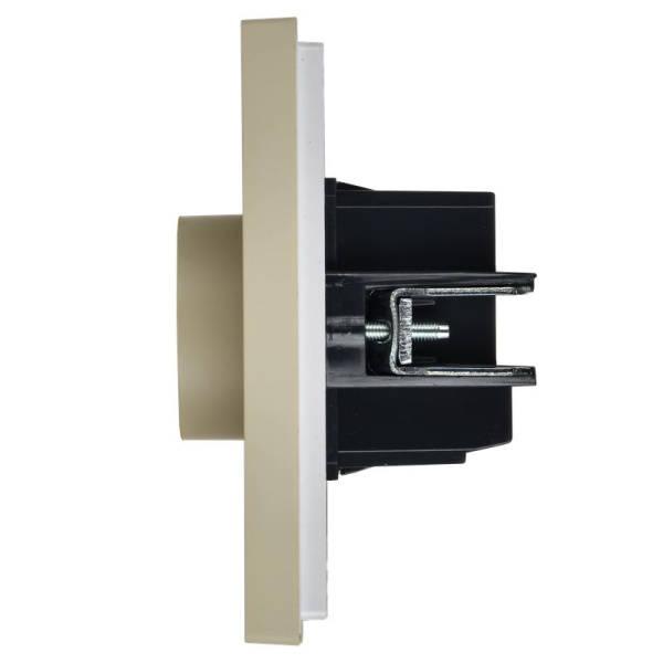 Фортепиано терморегулятор теплого пола скрытая 10А ваниль IEK 