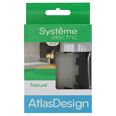 AtlasDesign Nature оникс рамка 1-ая универсально металл