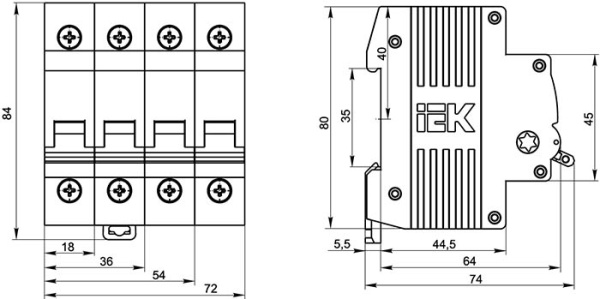 Выключатель нагрузки 1Р 40А ВН-32 IEK