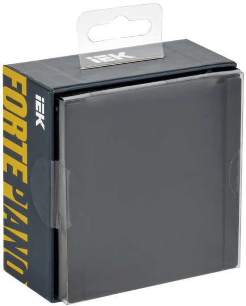 Фортепиано черный выключатель кнопочный 1кл скрытая 10А IP20 