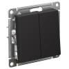 AtlasDesign карбон выключатель 2кл скрытая 10А IP20 быстрозажим.клем.  