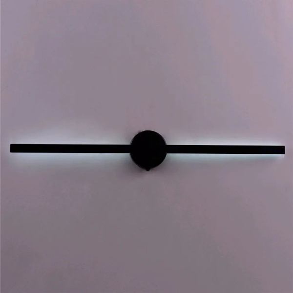 Светильник настенный (бра) свд 22Вт 4500К 1180лм черный Россвет с выключателем