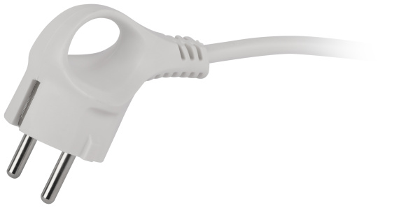 Удлинитель 3-мест 3м ПВС 3*0,75 белый выкл ЭРА  Greenline