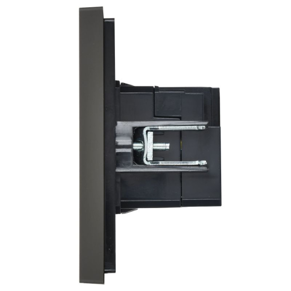 Фортепиано серый механизм USB A+C скрытая 2-ая 18Вт