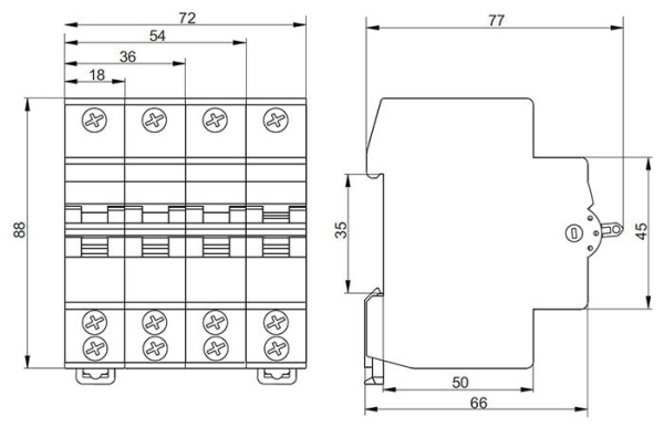 Выключатель нагрузки 3Р 63А ВРТ-63 3-позиционный IEK
