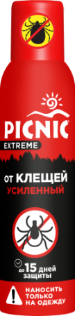 Аэрозоль от клещей 150мл Picnic Extreme