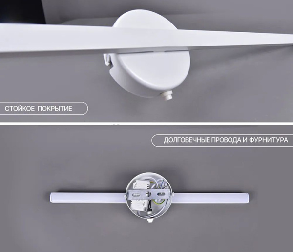Светильник настенный (бра) свд 13Вт 4500К 700лм белый Россвет с выключателем