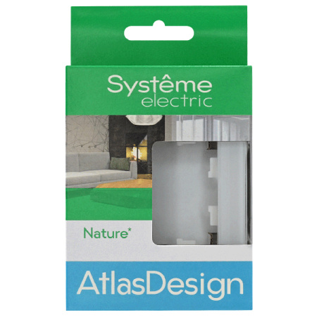 AtlasDesign Nature белый рамка 1-ая универсально матовое стекло
