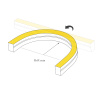 Лента герметичная MOONLIGHT-SIDE-A140-12x17mm 24V Day4000 (9.6 W/m, IP67, 5m, wire x2) (Arlight, Выв