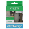 AtlasDesign Nature мокко рамка 1-ая универсально стекло