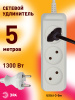 Удлинитель 2-мест 3м ПВС 3*0,75 белый ЭРА  Greenline