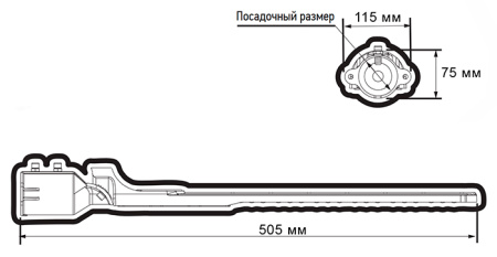 Светильник консольный ДКУ PSL 09  50W SENSOR 5000K GR IP65 Jazzway