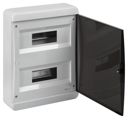 Бокс 24мод навесной белый прозрачная дверь IP41 ЩРН-П ЭРА COMFORT