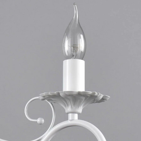 Светильник подвесной (люстра) 3*60Вт E14 белый Вуаль