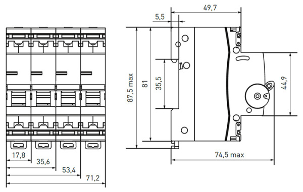 Выключатель нагрузки 3Р 125А ВН-125N EKF PROxima