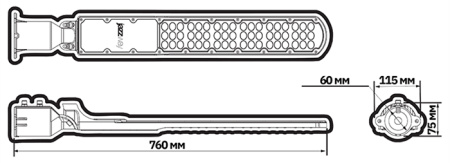 Светильник консольный свд PSL 09 150W 5000K GR IP65 Jazzway