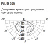 Светильник консольный ДКУ PSL 09  50W SENSOR 5000K GR IP65 Jazzway