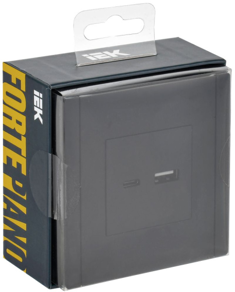 Фортепиано черный механизм USB A+C скрытая 2-ая 18Вт