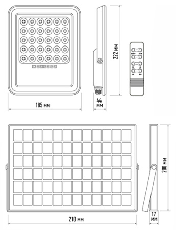 PFL SOLAR 02  50 6500K GR IP65 Jazzway