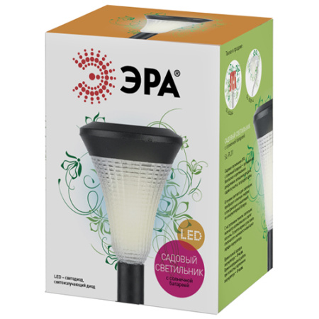 Светильник грунтовый свд на солнечной батарее пластик черный 310мм IP54 SL-PL31