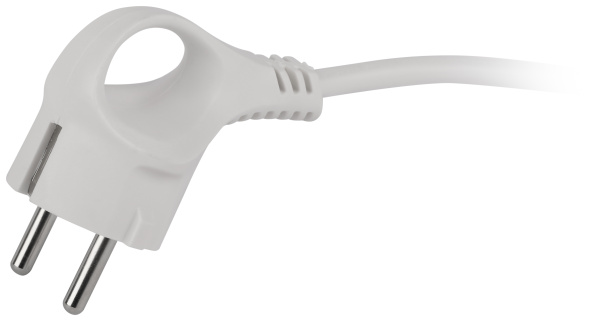 Удлинитель 3-мест 5м ПВС 3*0,75 белый выкл ЭРА  Greenline