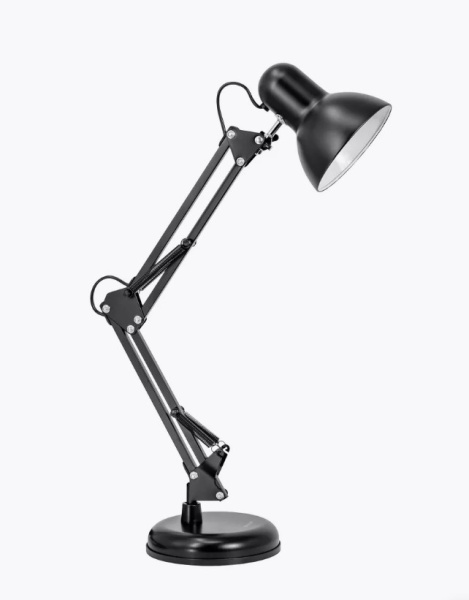 Светильник настольный 60Вт E27 черный подставка/струбцина Ultra LIGHT