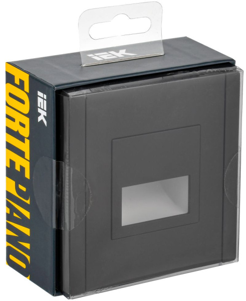 Фортепиано Подсветка LED встраиваемая черная IEK