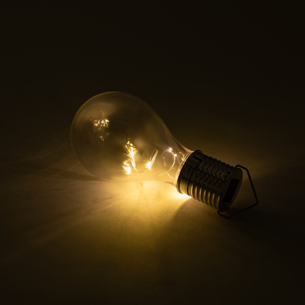 Светильник подвесной на солнечной батарее ERASF23-27 Груша сталь d75мм 1свд IP44