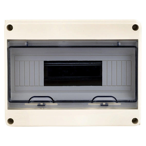 Бокс 12мод навесной серый прозрачная дверь IP65 ЩРН-ПГ EKF 