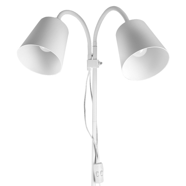 Торшер 2*60Вт E27 белый GFL-015