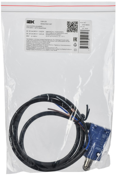 Выключатель концевой толкатель с роликом IP67 C6N-122 IEK нажимной