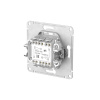 AtlasDesign карбон переключатель 2кл скрытая 10А IP20 быстрозажим.клем.  