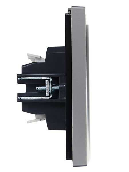 Фортепиано сталь переключатель 2кл с подсветкой скрытая 10А IP20 